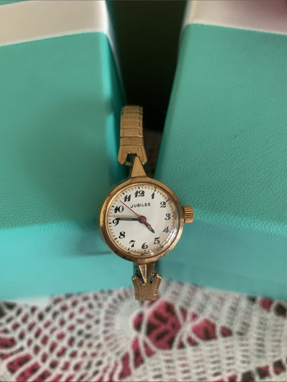 Gold-Tone Women's Vintage Bracelet Watch